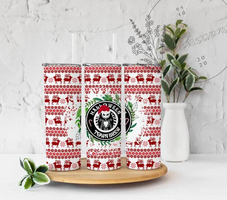 Nightmare Before Christmas Stainless Steel Tumbler