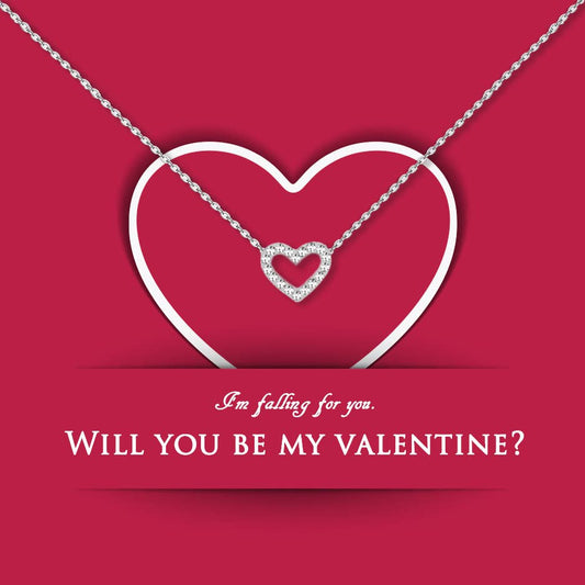 I'm Falling For You..Will You Be My Valentine Necklace