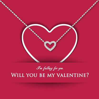 I'm Falling For You..Will You Be My Valentine Necklace