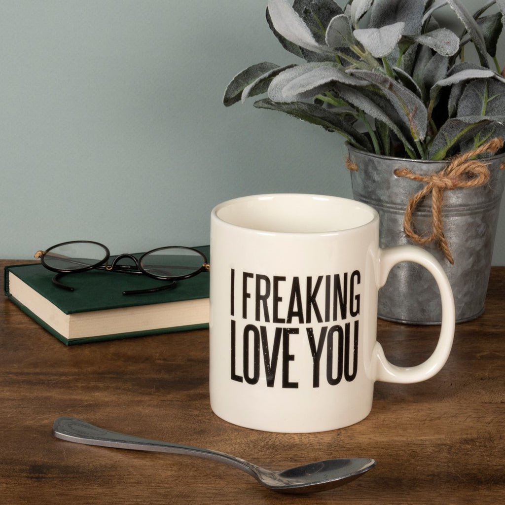 I Freaking Love You Mug Primitives by Kathy