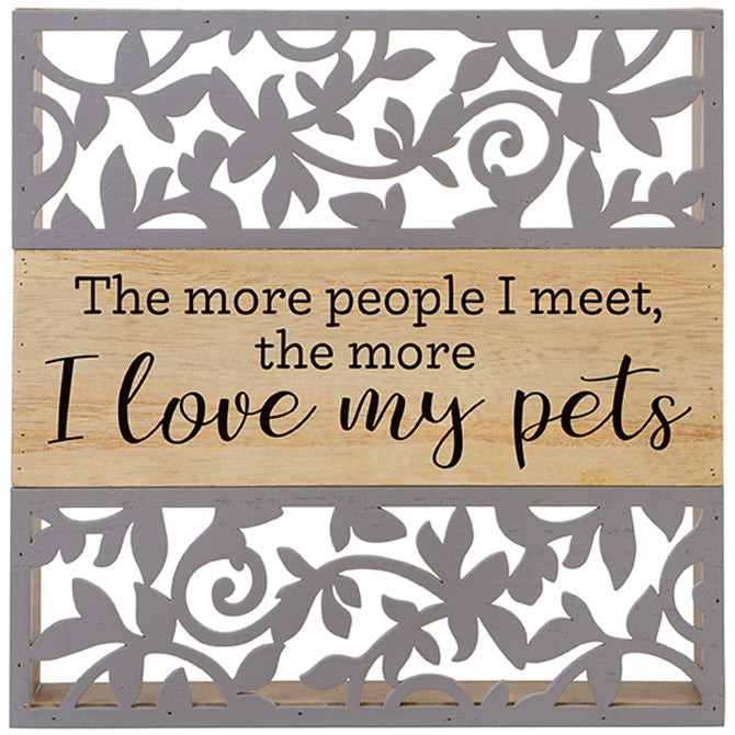 I Love My Pets Cutout Sitter