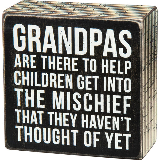 Box Sign - Grandpas