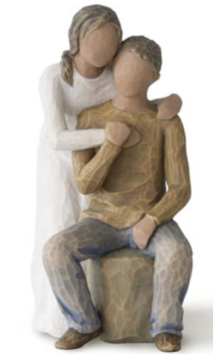 “You and Me” Willow Tree Figurine (Darker skin tone and hair color)