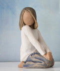 “Joyful Child” Willow Tree Figurine (Darker skin tone and hair color)