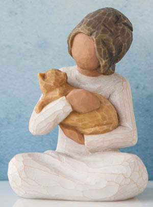 “Kindness Girl” Willow Tree Figurine (Darker skin tone and hair color)