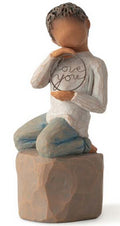 Love You Too Willow Tree Figurine