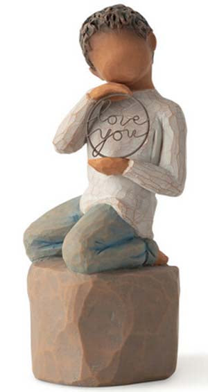 Love You Too Willow Tree Figurine