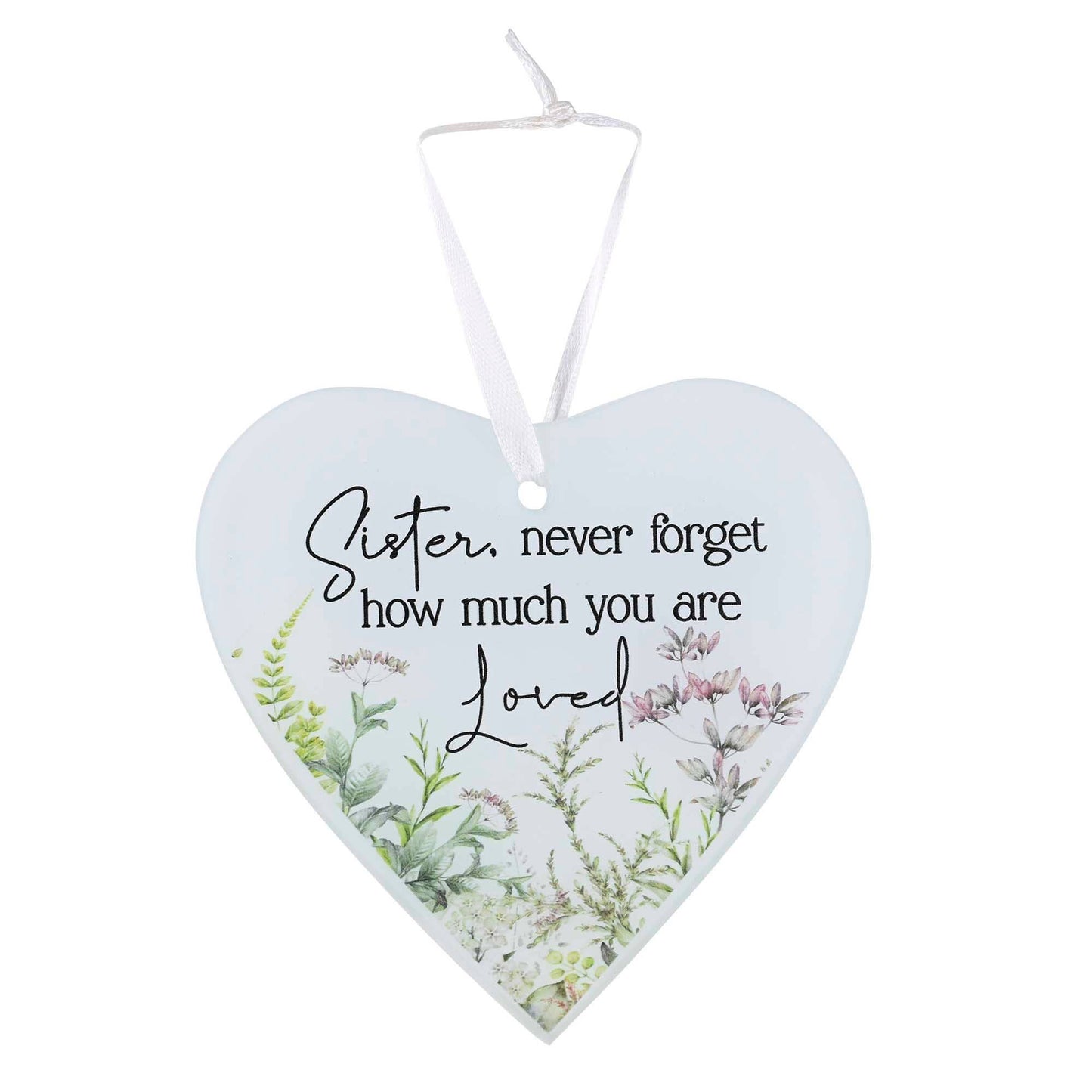 Sister Never Forget..Glass Ornament