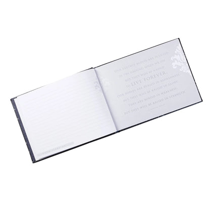 In Loving Memory Charcoal Guest Book