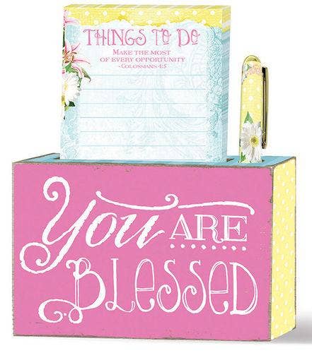 You Are Blessed Box and Notepad Set