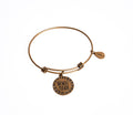 Beach Please Gold Expandable Bangle Charm Bracelet