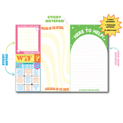 Customer Service Notepad Set of 5