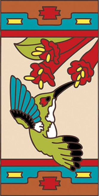 Southwest Hummingbird Left Tile