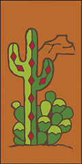 Cactus Teracotta Address Tile