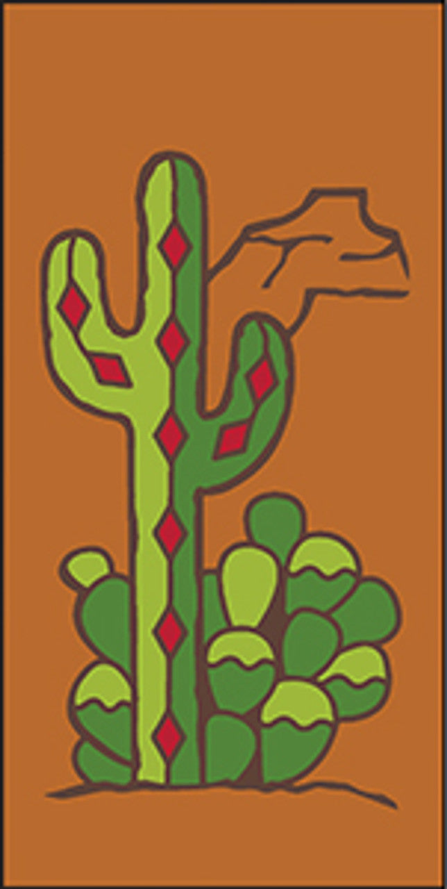 Cactus Teracotta Address Tile