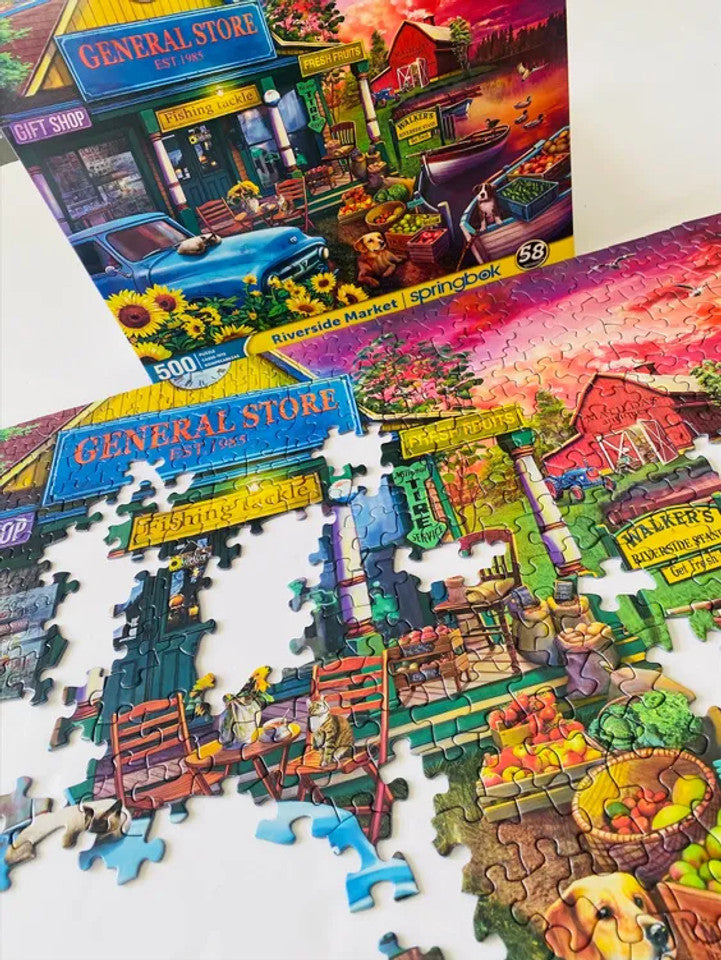 Riverside Market 500 piece Springbok Puzzle