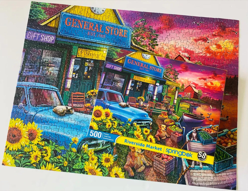 Riverside Market 500 piece Springbok Puzzle