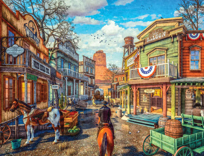 Old Western Town Puzzle