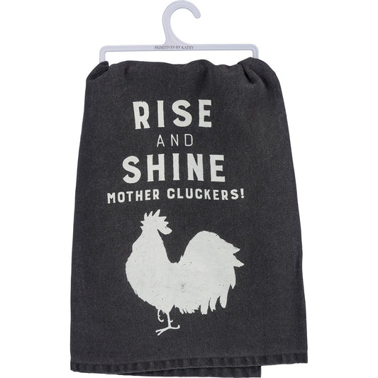 Rise and Shine Mother Cluckers Primitives by Kathy Towel