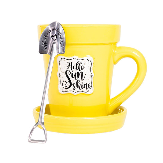 Hello Sunshine Flower Pot Mug