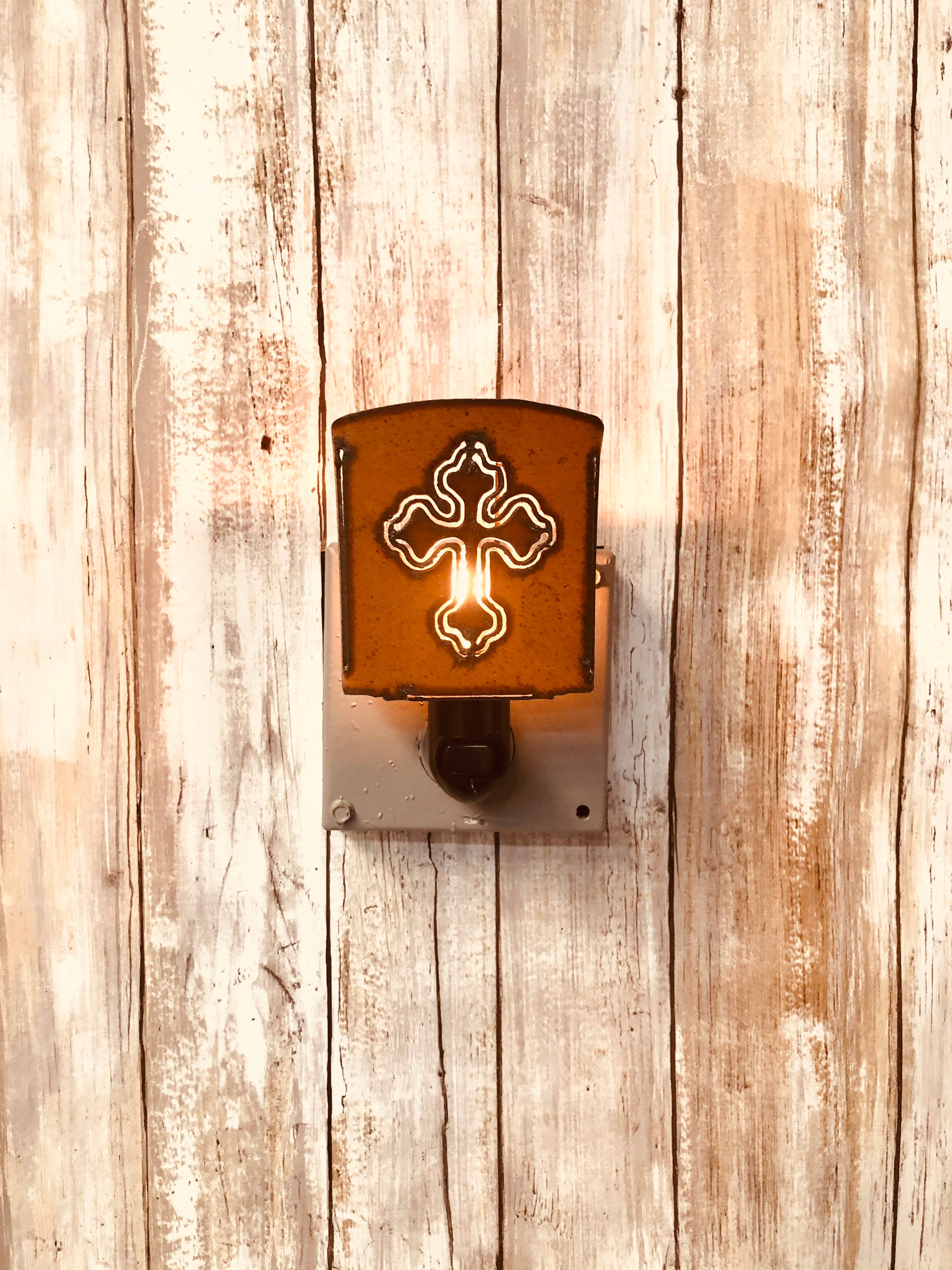 Cross Rustic Nightlight