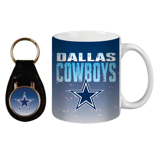Dallas Cowboys Mug and Key FOB Set