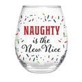 Naughty is the New Nice Stemless Wine Glass