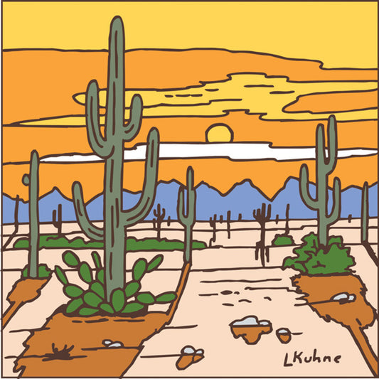 Desert Sunset Tile