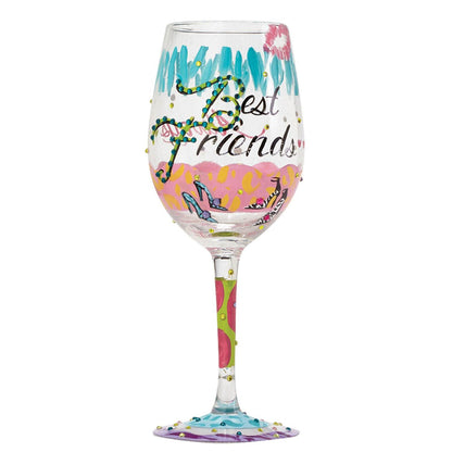 Best Friends Always Lolita Wine Glass