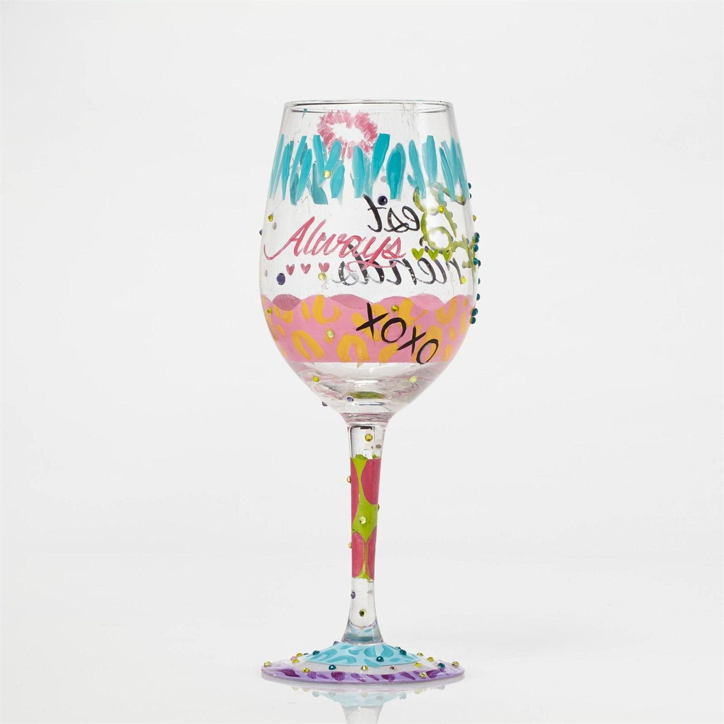 Best Friends Always Lolita Wine Glass