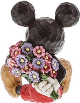 Mini Mickey Mouse with Flowers Figurine