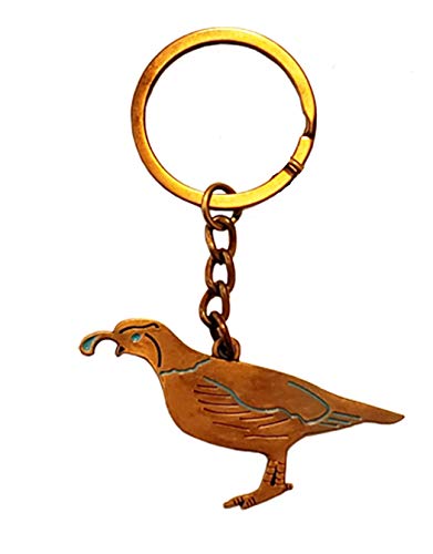 Quail Keychain Bronze