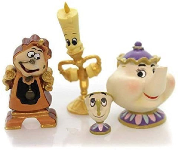 Disney Showcase Beauty and the Beast Enchanted Objects Set/4