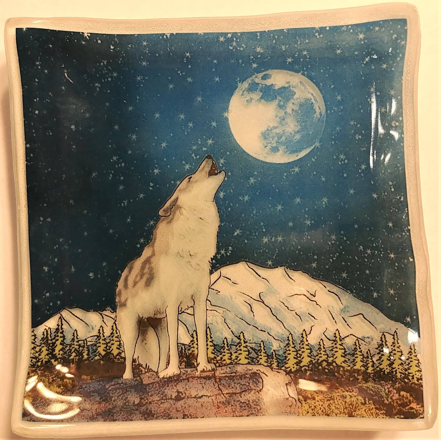 Wolf Glass Dish