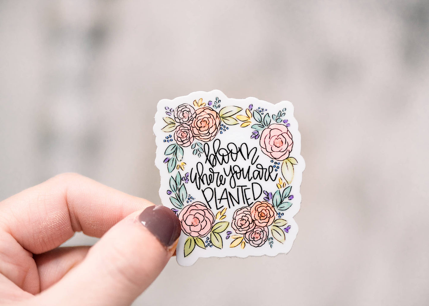 Bloom Where You Are Planted Mini Sticker