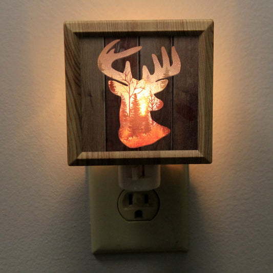 Home Decor Deer Silhouette Night Light Electric Plug In