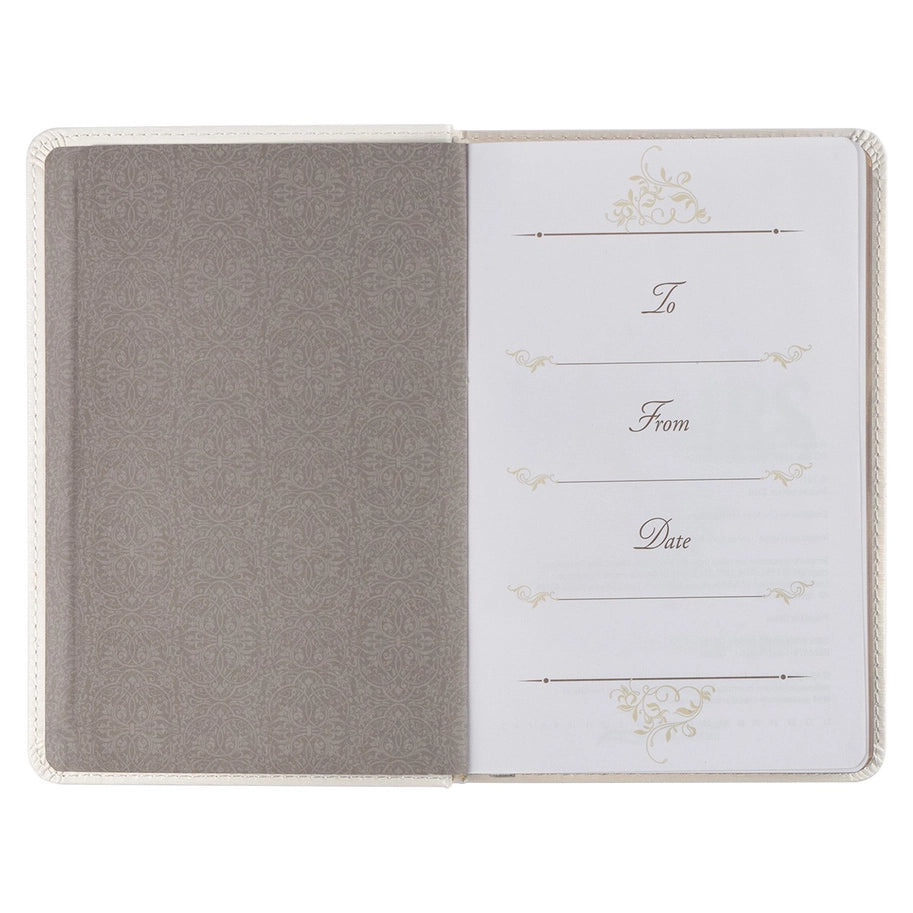 Mr. & Mrs. 366 Devotions for Couples White Faux Leather Devotional