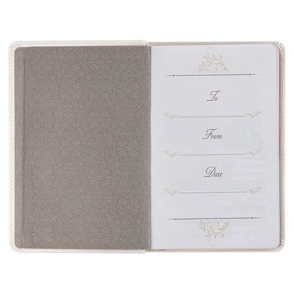 Mr. & Mrs. 366 Devotions for Couples White Faux Leather Devotional