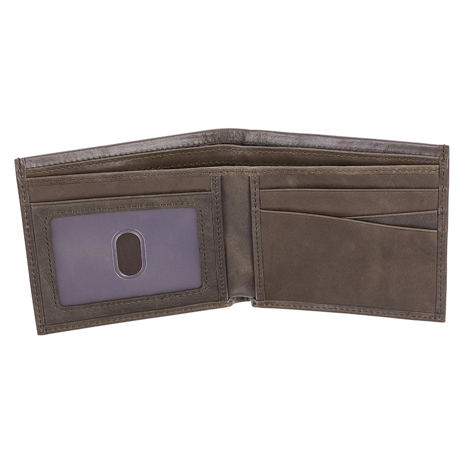 With God All Things Are Possible Brown Genuine Leather Wallet