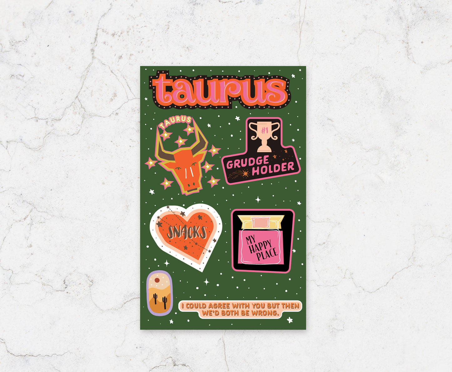 Taurus Sticker Sheet