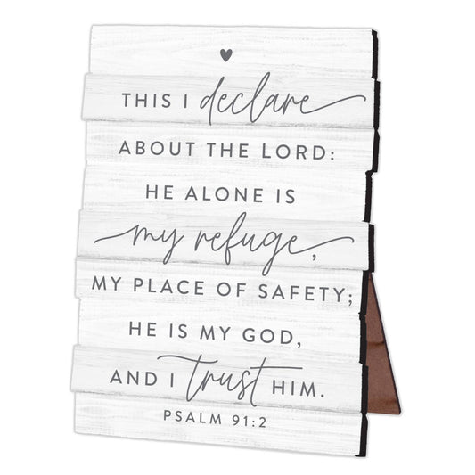 This I Declare About the Lord..Wood Plaque