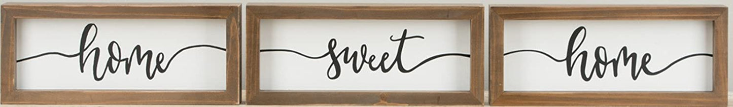 Glory Haus Home Sweet/Oh Happy Day Framed Boards, Multicolor