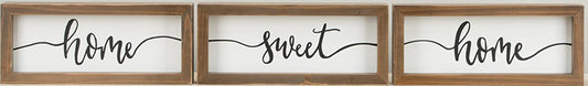 Glory Haus Home Sweet/Oh Happy Day Framed Boards, Multicolor