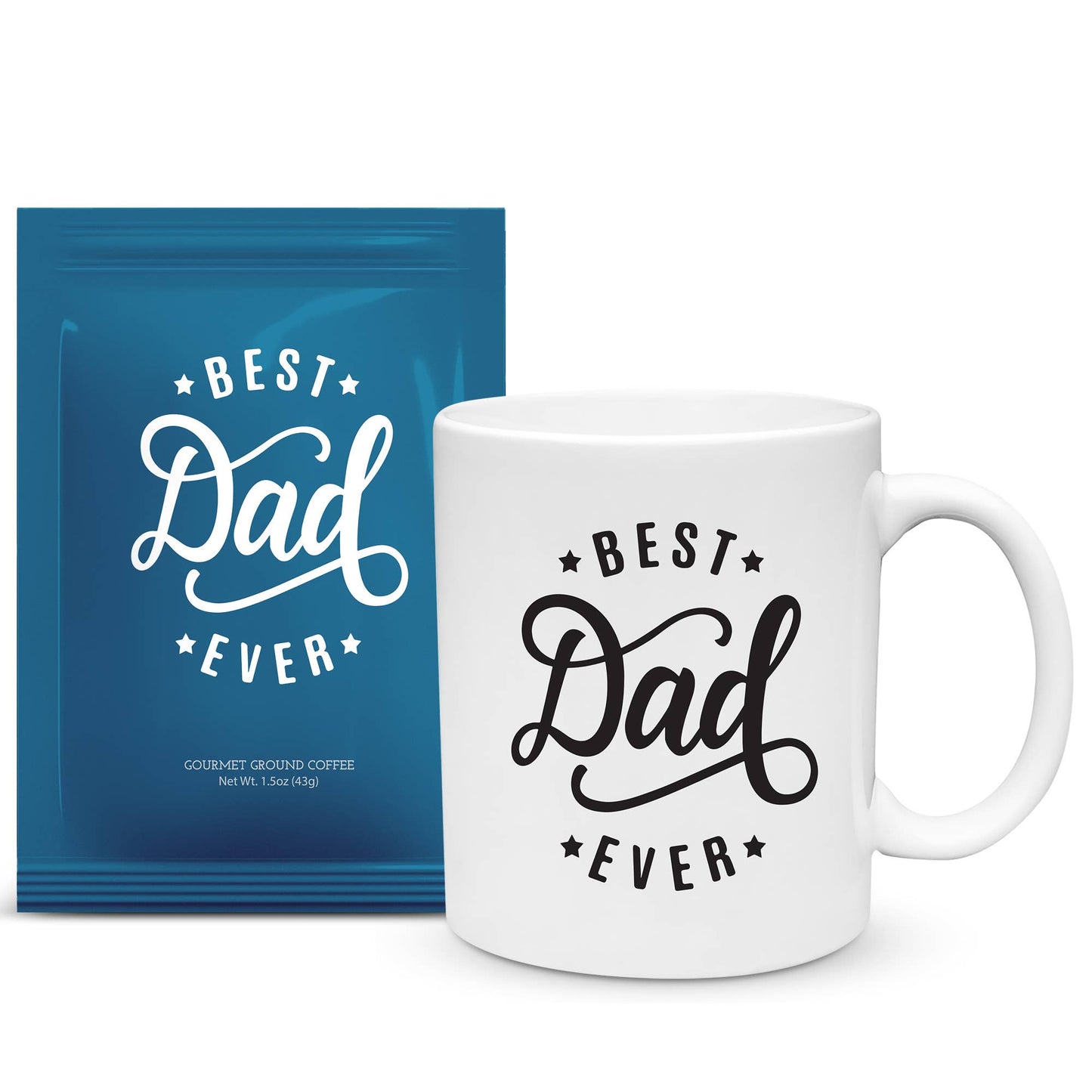 Swag Brewery - Best Dad Ever Mug and Ground Coffee Gift Set