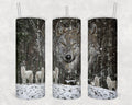 Snowy White Wolves Tumbler