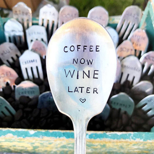 Coffee Now Wine Later Spoon