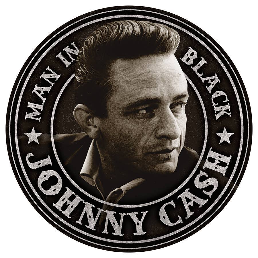 Johnny Cash Man in Black Tin Sign