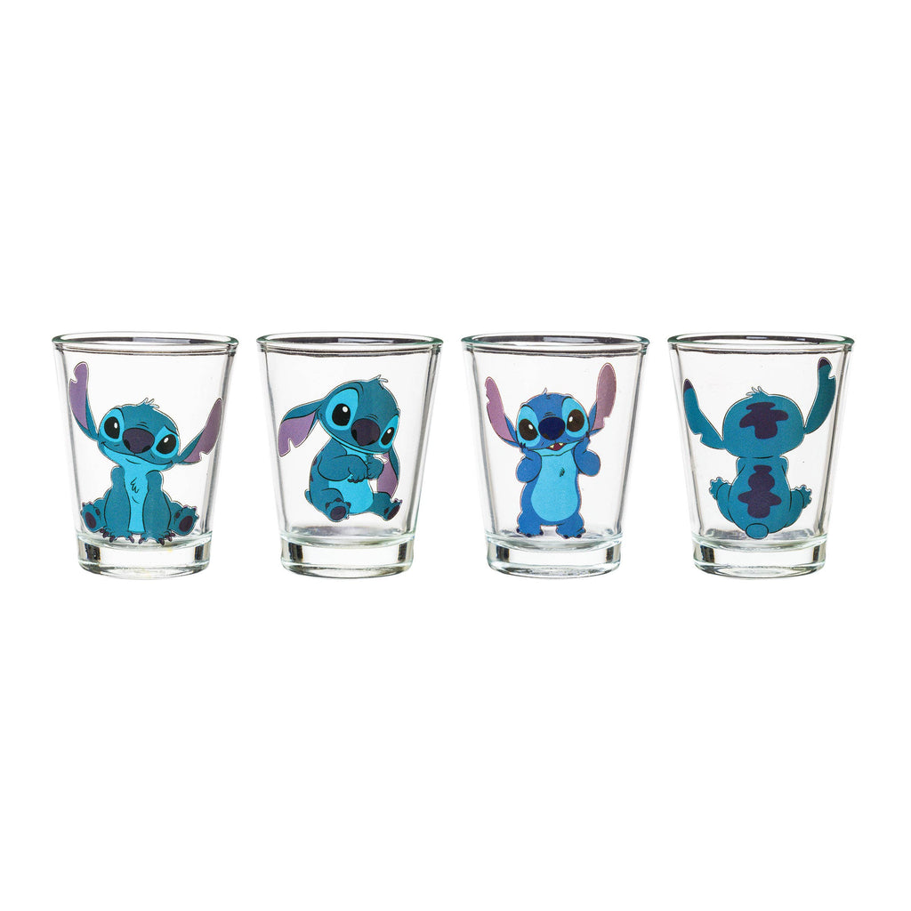 Lilo and Stitch Poses 4pc Mini Glass Set
