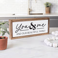 You & Me And Our Beautiful Family Framed Art