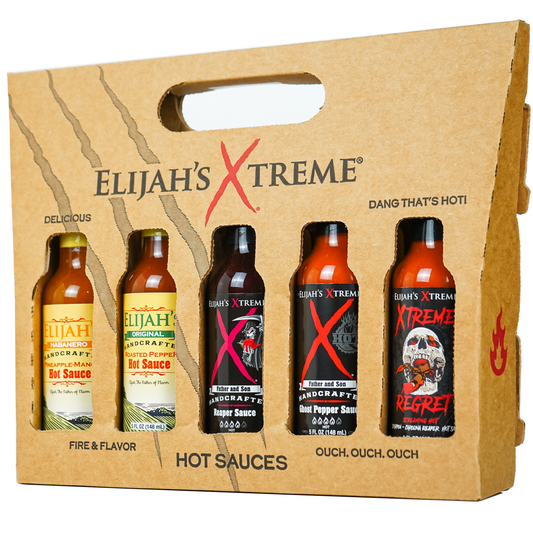 Elijah's Xtreme Gourmet Sauces - 5 Pack Hot Sauce Gift Set | Elijah's Xtreme
